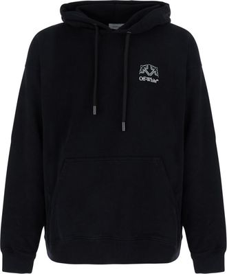 Off-white Black Regular Logo Hoodie