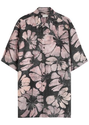 Dries Van Noten Cassidye Floral-print Silk Shirt - Pink - L