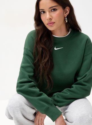 Nike Womens Central logo drop-shoulder sweatshirt