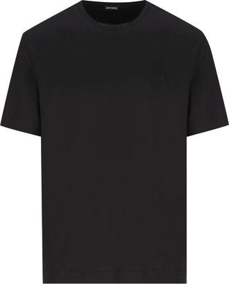 Ermenegildo Zegna Logo-embroidered T-shirt
