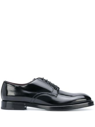 Dolce & Gabbana brushed leather derby shoes - Black