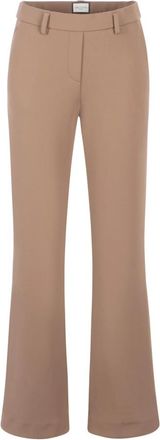 Seductive Asha Wide Broeken - Dames - Wijde Broeken - Beige - S - Broeken