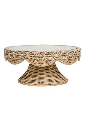 Juliska Provence Rattan Cake Stand in Whitewash at Nordstrom