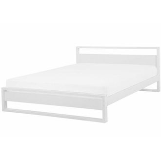 Beliani Beliani - Letto in Legno di Pino Bianco a Doghe Design Minimalista 180 x 200 cm Giulia