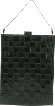 Louis Vuitton Saint Ange Handbag Damier Vernis Green Patent_Leather Handbag (Pre-Owned)