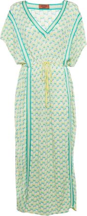 Missoni Abito con scollo a V - Giallo