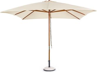 Outdoor Living Sombrilla de madera natural y dosel de 3x3