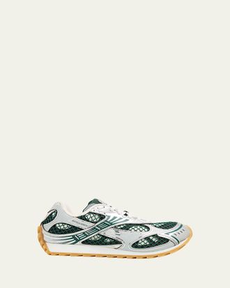 Bottega Veneta Orbit Metallic Net Runner Sneakers