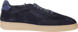 Soldini Blue Akira Amalfi Suede Low-Top Sneakers