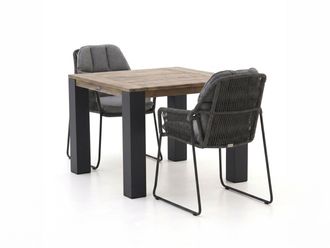 Tierra Outdoor Rivera/ROUGH-X 100cm dining tuinset 3-delig