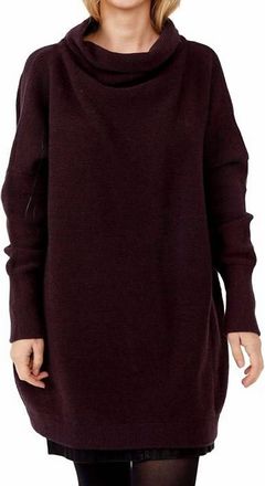 Free People Ottoman Slouchy Tunic In Black Raisin