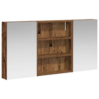 vidaXL Juego De Muebles De Ba&ntilde;o Con Estante 3 Pcs 100 X 10,5 X 50 Cm Vidaxl