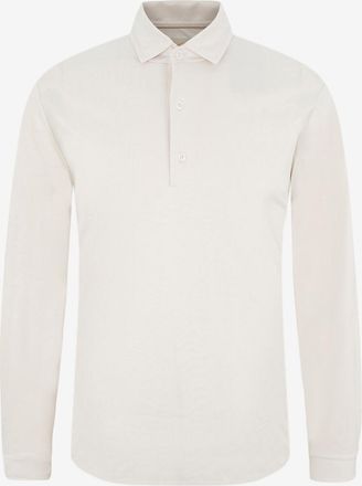 Aur&eacute;lien Langarm-Polohemd aus Baumwollpiqu&eacute; Aur1