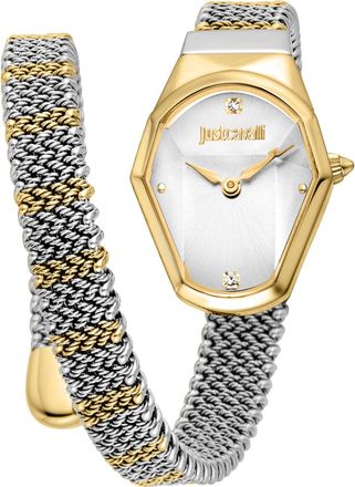 Just Cavalli Womens Snake 316L Stainless Steel Watch