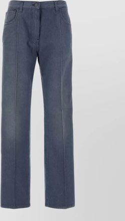 Prada denim straight-leg trousers