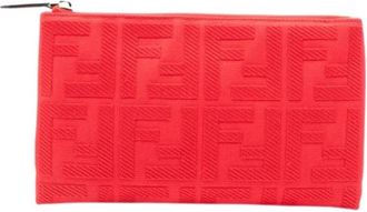 Fendi Pre-owned Clutch - Dames - Vintage Accessoires - Rood - ONE Size - Vintage