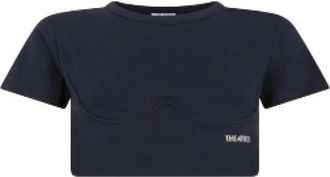 The Attico T-shirt - Dames - T-shirts - Zwart - M - Katoen - Tops