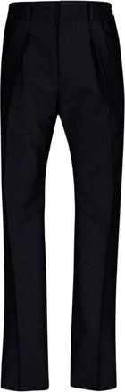 Fendi Heren, Broeken, Blauw, Maat: M Wol