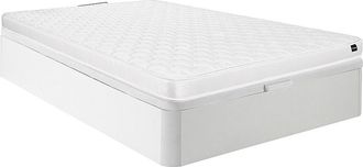 Vente-Unique Conjunto somier arc&oacute;n blanco + colch&oacute;n espuma 15cm - DANAE II de YSM&Eacute;E 140 x 190 cm
