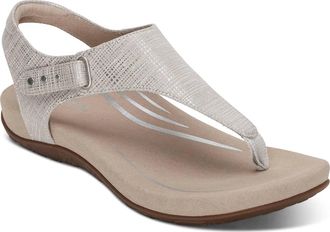 Aetrex Womens Ellie Sandal In Grey