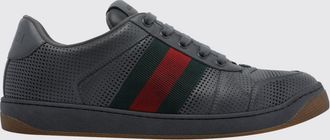 Gucci Sneakers low-top Screener in pelle con dettaglio Web a righe bicolor