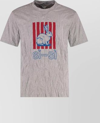 Bottega Veneta cotton jersey t-shirt with creased effect