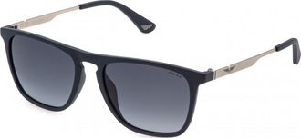 Police Mens SPLQ80 55 9AGM Sunglasses - Blue - One Size