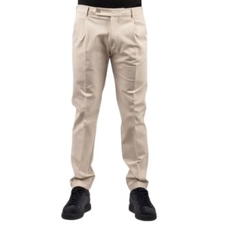 Berwich Retrolong Chino - - Trousers - Uomo - Beige - L
