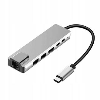 OEM Adaptador 6en1 Usb-c Thunderbolt 3 Hdmi 4k Macbook M1