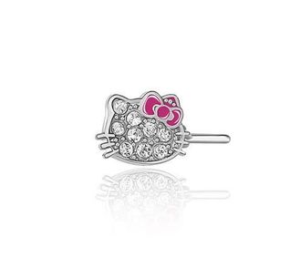 Hello Kitty My Melody Stainless Steel Nose Stud in Silver, Pink at Nordstrom