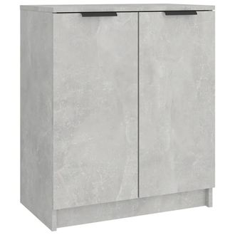 vidaXL Vidaxl - Mueble Zapatero Madera Contrachapada Gris Hormig&oacute;n 59x35x70 Cm