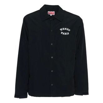 Kenzo Light Jackets, male, Black, Size: M Mens Coach Jacket Black