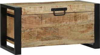 vidaXL Ba&uacute;les De Almacenamiento 60 X 30 X 30 Cm Madera Maciza De Mango Vidaxl