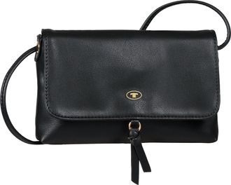 Tom Tailor Umh&auml;ngetasche TOM TAILOR Luna, Damen, Gr. B/H/T: 21cm x 13cm x 5cm, schwarz, Polyurethan, Polyurethan (PU), Taschen Umh&auml;ngetasche, mit hochgl&auml;nzendem 