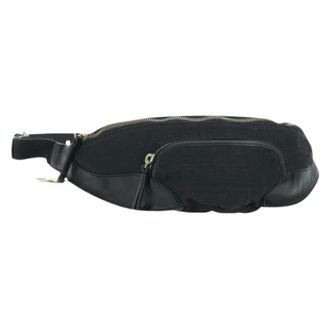 Fendi Pre-owned Vintage Zucchino Canvas Belt Bag - Dames - Pre-owned - Zwart - Maat: ONE Size