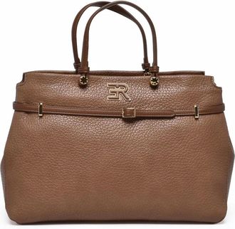 Ermanno Scervino Taupe Polyurethane Unity Handbag