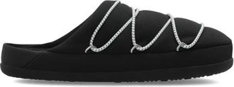 Moon Boot MB Soft Slipper - Heren - Pantoffels - Zwart - 39 EU - Polyester - Schoenen
