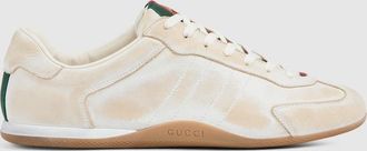 Gucci Womens Gucci Shift Sneaker, White, Leather