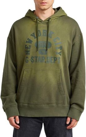 G-Star Logo Graphic Hoodie in Combat at Nordstrom, Size Xx-Large