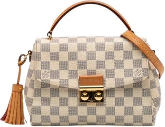 Louis Vuitton Pre-owned Handbags, female, White, Size: ONE SIZE Pre-owned Vintage Canvas Handbag