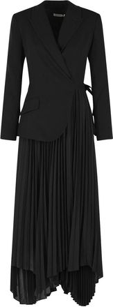 Jonathan Simkhai Ambretta Dress In Black Acetate Blend
