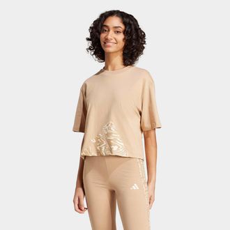 adidas Tanktop ADIDAS SPORTSWEAR W RC 3S SJ TLR, Damen, Gr. XXL, weiss (warm sandstone, wonder wei&szlig;), Obermaterial: 100% Baumwolle, Rundhals, Tops Tanktop