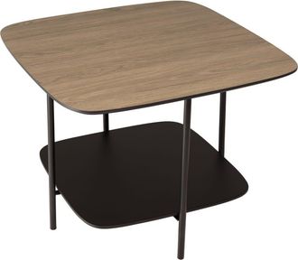 Macabane Mesa de centro PM de 2 tableros en bimaterial con patas de metal