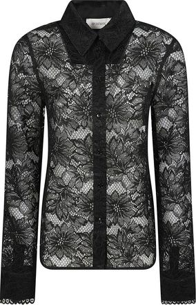 Sportmax Dentice Lace Shirt - Dames - Overhemden - Zwart - S - Overhemden