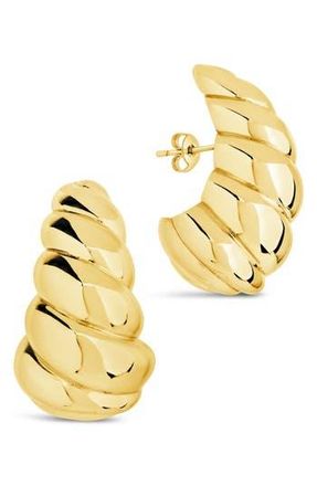Sterling Forever Bobine Twist Stud Earrings in Gold at Nordstrom Rack