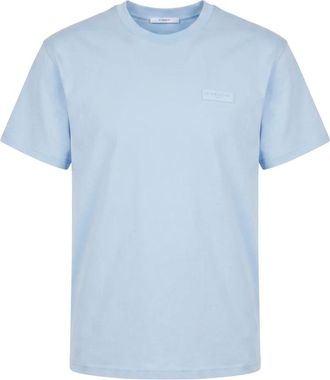 Givenchy Camiseta de algod&oacute;n con grosgrain Paris - Tops - Hombre - Azul - 3XL