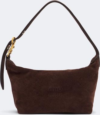 Miu Miu Spirit suede shoulder bag