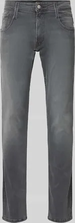 Replay Slim Fit Jeans mit Eingrifftaschen Modell ANBASS in Mittelgrau, Gr&ouml;&szlig;e 30/30