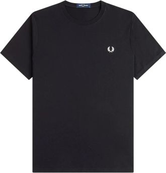 Fred Perry Tops, Heren, Zwart, S, T-Shirts