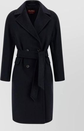 Max Mara double-breasted coat belted at the waist